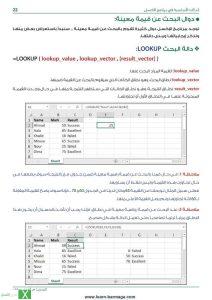 دالة البحث VLOOKUP