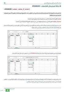 دالة IFERROR استبدال الأخطاء