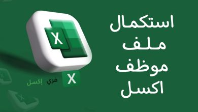 استكمال ملف موظف اكسل